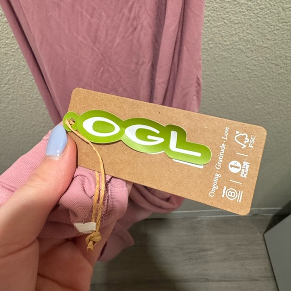 OGL Flowy Criss Cross Off-shoulder Midi Brami Dress ~ Rose Mauve - Picture 8 of 9